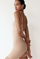 Stretchy & Sculpting Firm Shape Biker Bodysuit