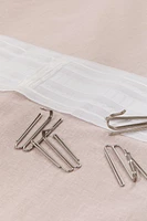 One-pack Long and Wide Linen-Blend Curtain Panel