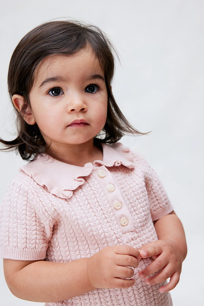Haut en tricot torsadé de coton