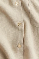 Linen-Blend Shirt