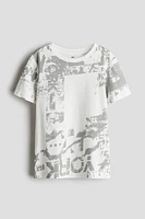 Printed cotton T-shirt