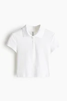 Ribbed Polo Shirt