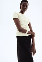 Ribbed Modal-blend T-shirt