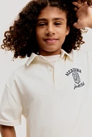 Text-Motif Polo Shirt