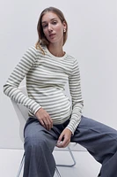 MAMA Ribbed Jersey Top