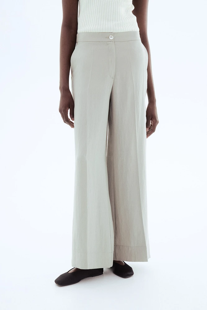 Pantalon habillé à jambes larges