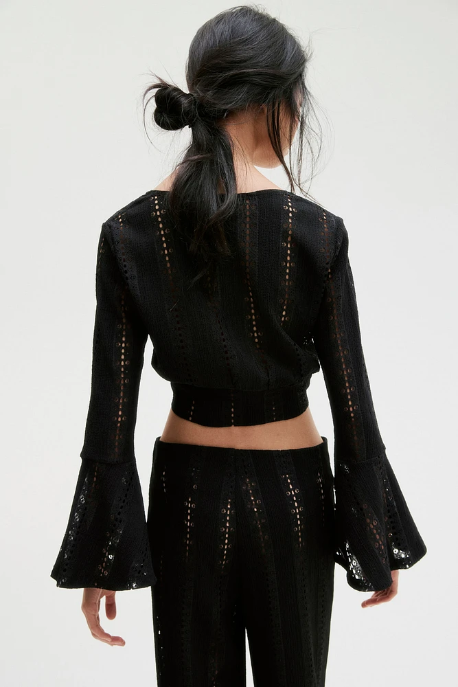 Lace Jersey Pants