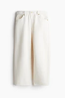 Jean taille haute coupe tonneau