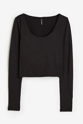 Ribbed Jersey Top