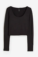 Ribbed Jersey Top