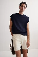 Regular-Fit Linen-Blend Shorts