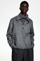 Regular Fit Wool-Blend Jacket