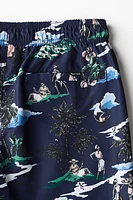 Patterned Swim Shorts