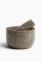 Marble Mortar and Pestle