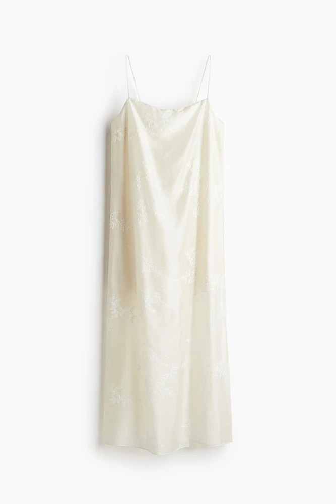 Embroidered Slip Dress