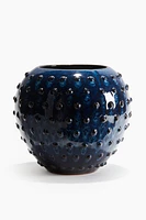 Reactive-glaze Hobnail Vase