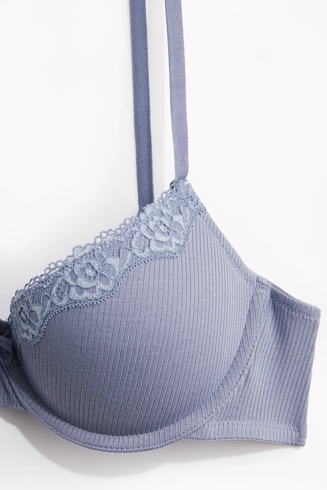 Cotton Demi Push-Up Bra