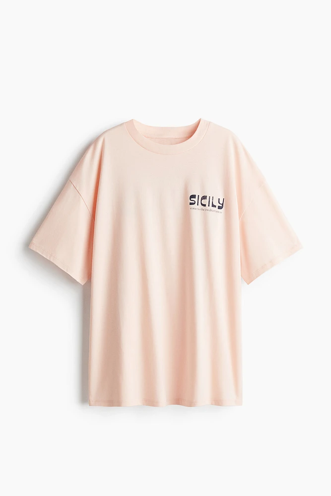 Oversized T-Shirt with Motif