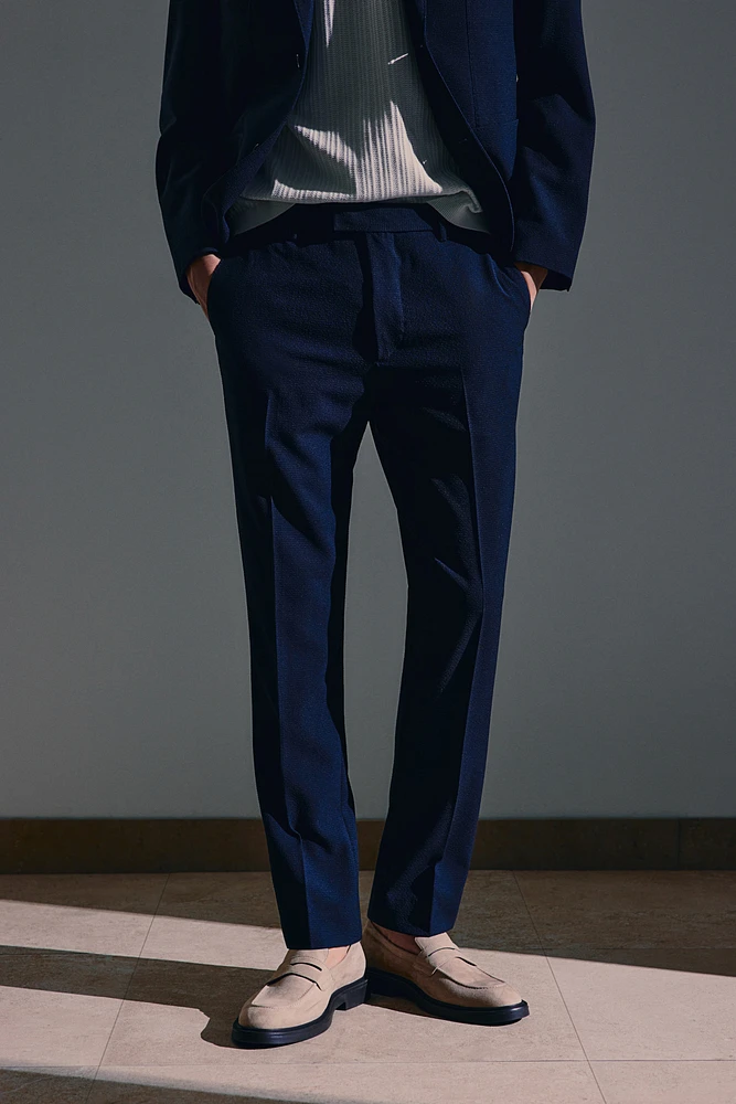 Slim Fit Seersucker Suit Pants