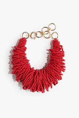Glass-bead Statement Bracelet