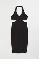 H&M+ Ribbed Halterneck Dress