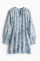 Robe tunique avec ceinture à nouer