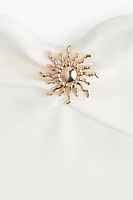 Metal-Detail Tube Top