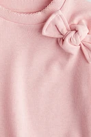 Bow-Detail Sweatshirt Dress