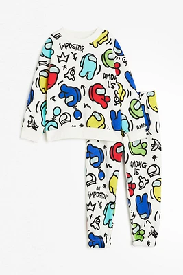 2-piece Printed Sweatsuit