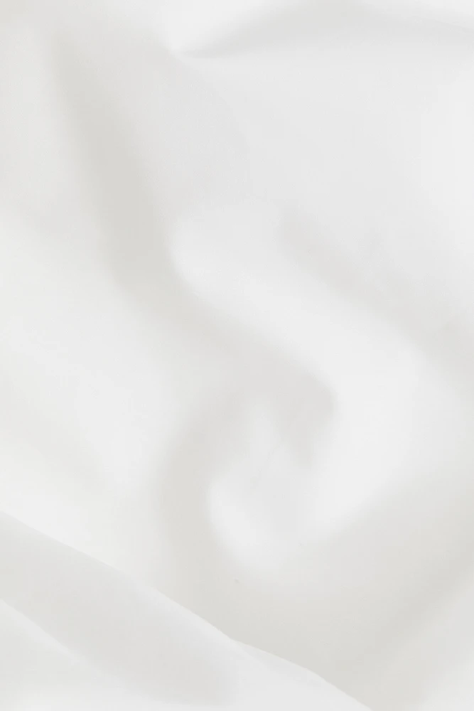 Twin Cotton Percale Duvet Cover Set