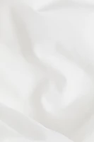 Twin Cotton Percale Duvet Cover Set