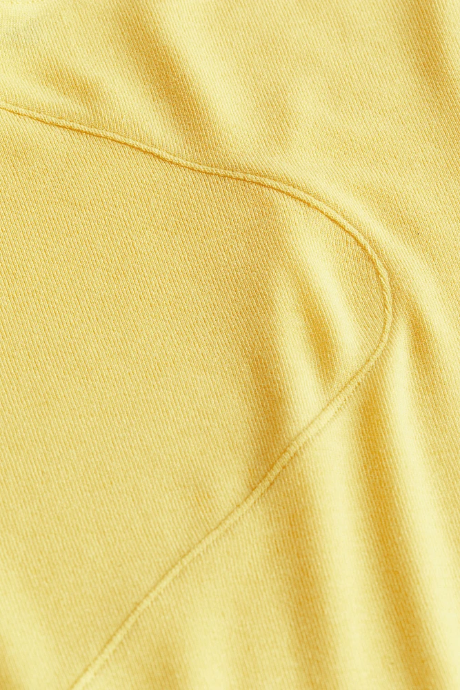 Seam-detail Jersey Top