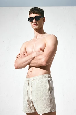 Seersucker Swim Shorts