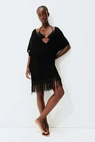 Hole-Knit Beach Kaftan