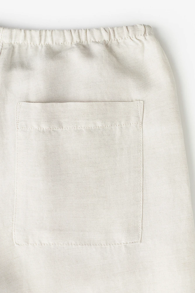 Linen-blend Pants