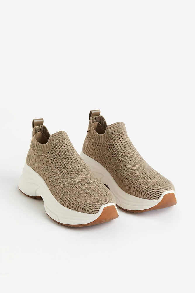 Fully-fashioned Sock-style Slip-on Shoes