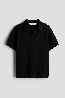 Fine-knit Polo Shirt