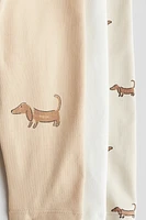 Lot de 3 leggings en jersey coton