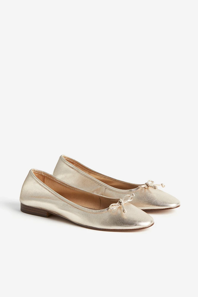 Leather Ballet Flats