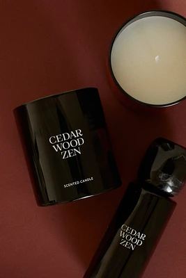 Bougie parfumée dans un pot en verre