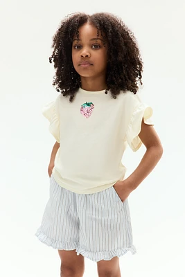 Sequined Cotton Top