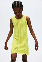 Robe texturée en coton