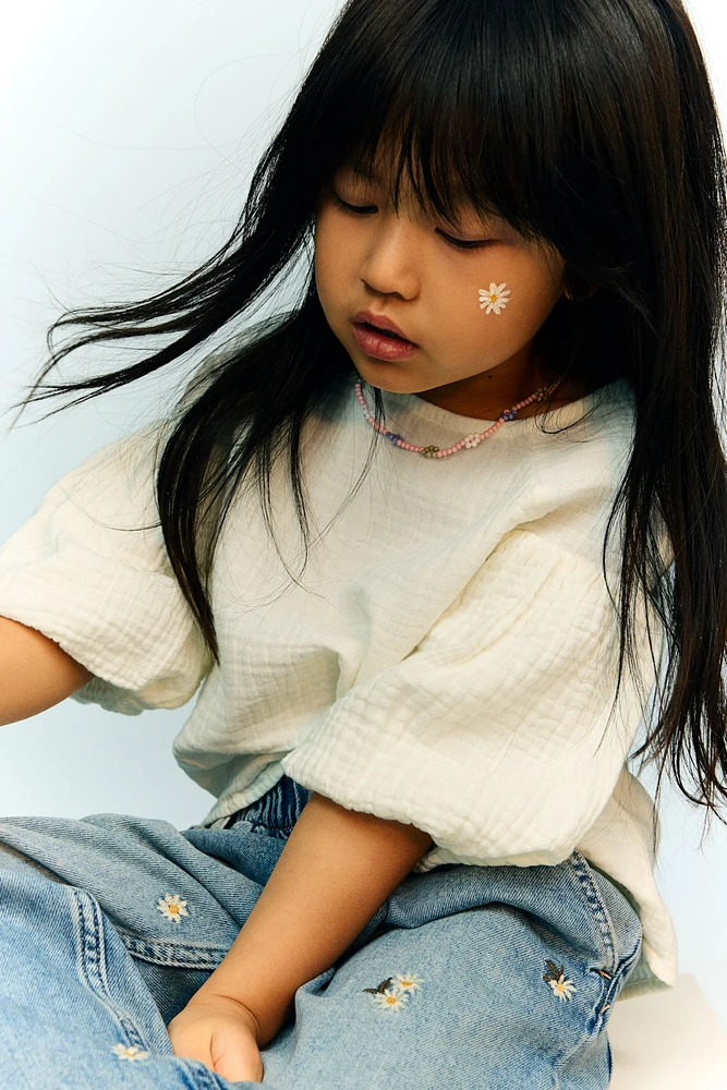 Blouse en mousseline de coton
