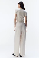 Buckle-detail Dress Pants