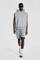 Loose-Fit Sleeveless Sports Hoodie