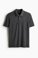 Slim Fit Wool Polo Shirt