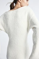 Bouclé-Knit Dress