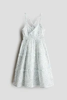 Robe smockée à volants