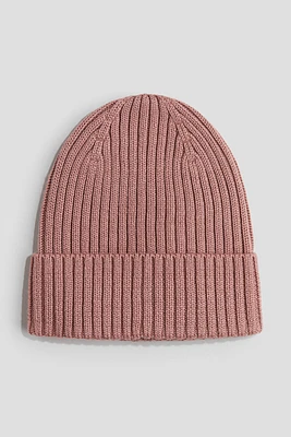 Wool-knit beanie