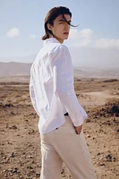 Regular-Fit Linen-Blend Shirt